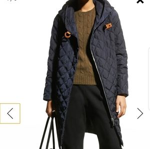 Vince Camuto women  quilted blue Jacket similar to cover shot